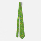 Cravate Design Motif de grenouilles à arbre vert (Dos)