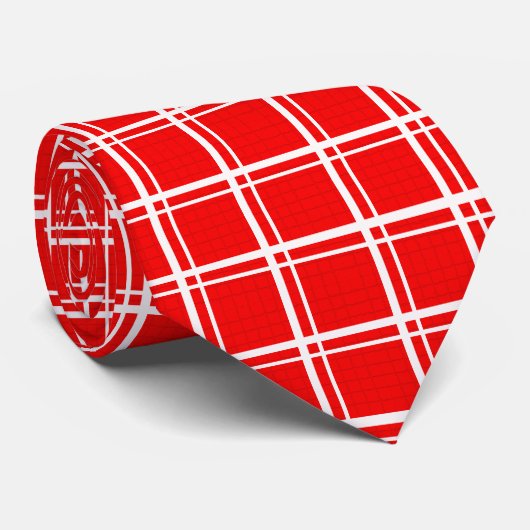 Cravate Design Motif des bandes de grille déployées dans l (Roulé)
