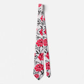 Cravate Design Motif d'illustrations de rose rouge (Devant)