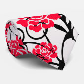 Cravate Design Motif d'illustrations de rose rouge (Roulé)