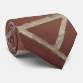 Cravate Design Motif élégant en briques rouges (Roulé)
