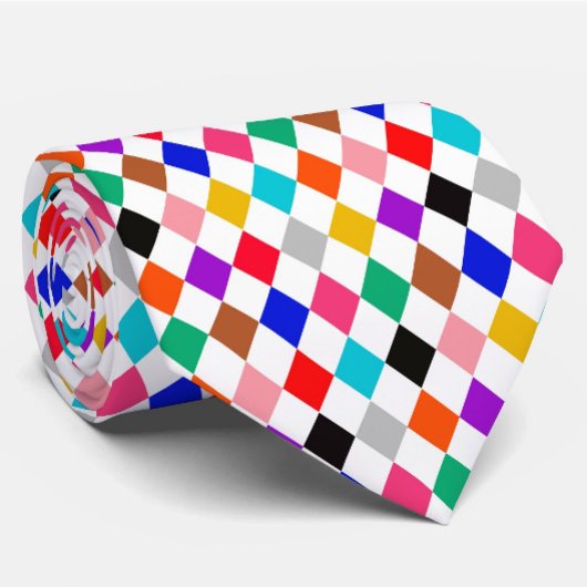 Cravate Design Motif multicolore Harlequin Diamonds