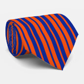 Cravate Design Motif Orange Blue (Roulé)