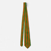 Cravate Design Motif Orange Green (Dos)