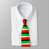 Cravate Design Motif Red Green Stripes (Attaché)