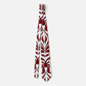 Cravate Design Motif rouge et blanc sans faille (Dos)