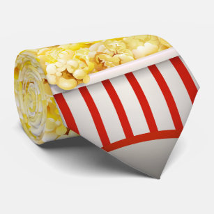 Cravate Design Necktie Cinema Popcorn