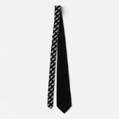 Cravate design original chaton en tabby gris et blanc (Dos)