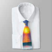 Cravate design, Sunrise Ocean Waves (Attaché)