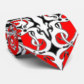 Cravate Design tribal de Black and White Empire (Roulé)