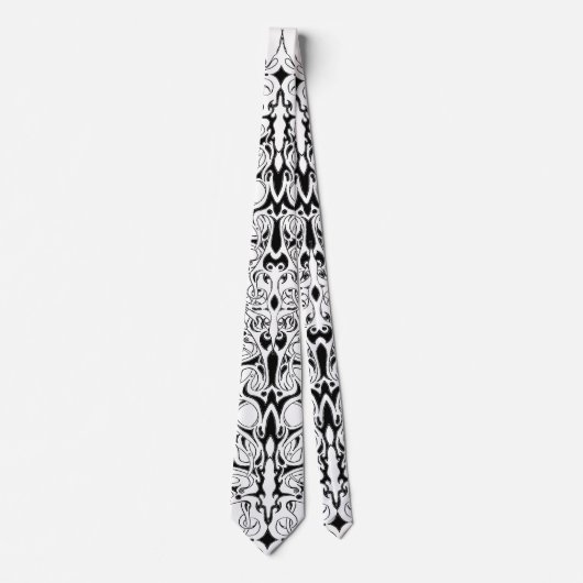 Cravate Design tribal de Black and White Empire (Devant)