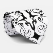 Cravate Design tribal de Black and White Empire (Roulé)