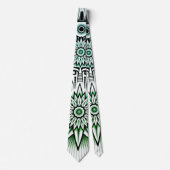 Cravate Design tribal teinte verte (Devant)
