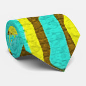 Cravate Design Turquoise (Roulé)