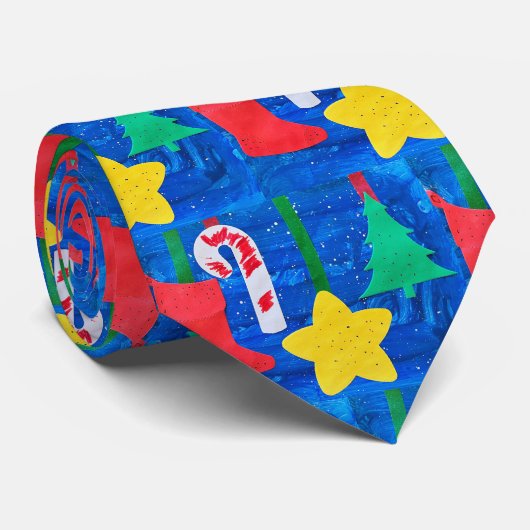 Cravate Design Your Own Custom Tie with Your Child's Art (Roulé)