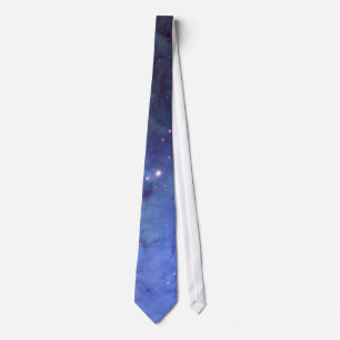 Cravate d'espace bleu