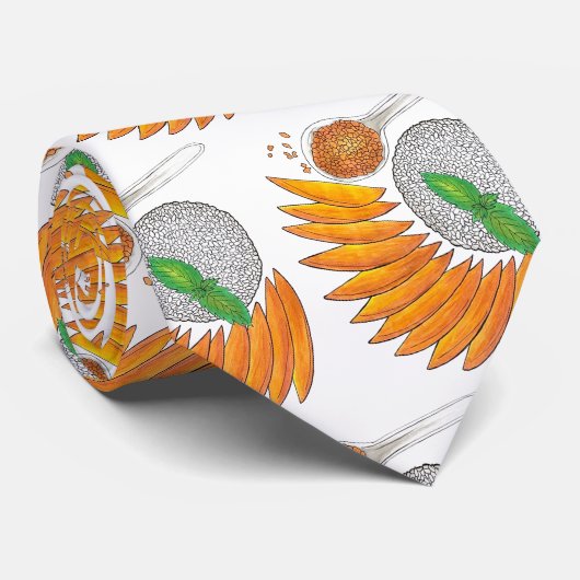 Cravate Dessert De Riz Sticky Mango Cuisine Thaïlandaise (Roulé)