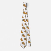 Cravate dessin animé citrouille (Devant)