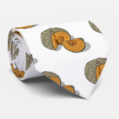 Cravate dessin animé citrouille (Roulé)