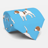 Cravate dessin animé de chien beagle (Roulé)