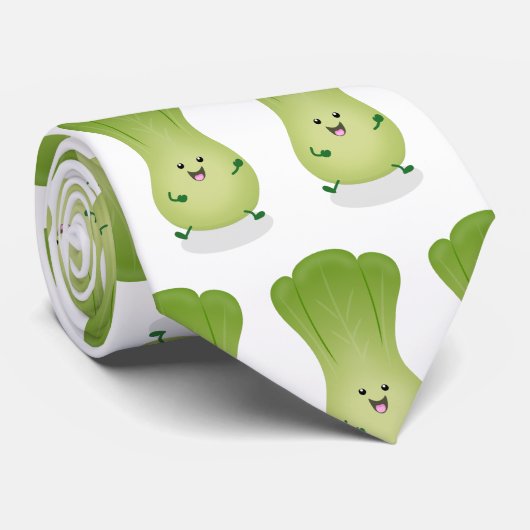 Cravate dessin animé mignon de bok choy (Roulé)