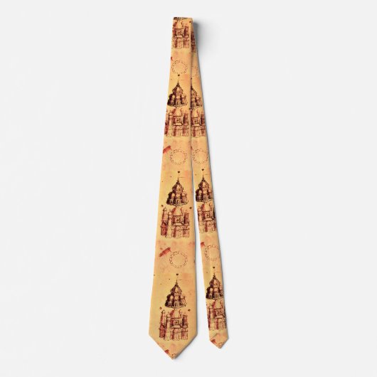 Cravate DESSIN ARCHITECTURAL RENAISSANCE par Leonardo (Devant)