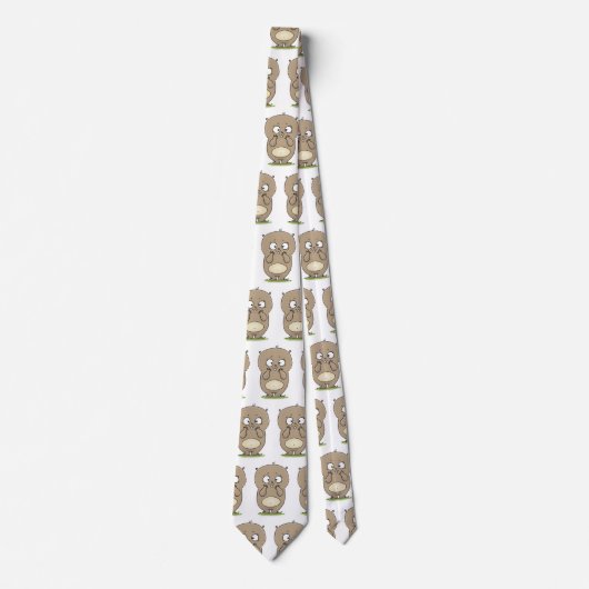 Cravate Dessin d'adorable hamster (Devant)