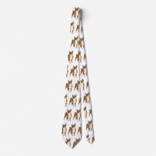 Cravate Dessin de Chihuahua pour chien (Devant)