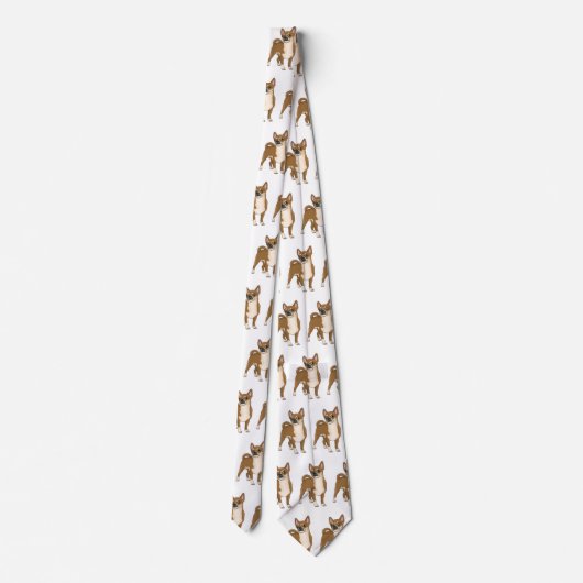 Cravate Dessin de Chihuahua pour chien (Dos)