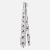 Cravate Dessin de collie à oreilles - Joli art original de (Devant)