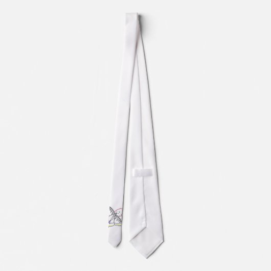 Cravate Dessin d'ensemble de papillon et de fleur, (Dos)