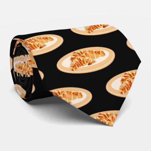 Cravate Dessin du Croissant (Roulé)