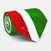 Cravate Dessin du drapeau italien (Roulé)