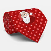 Cravate Dessin du Père Noël (Roulé)