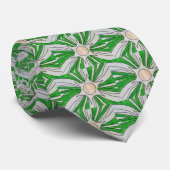 Cravate Dessin Green White Star, Art by Kids :) (Roulé)