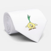 Cravate dessin humoristique sur l'oignon (Roulé)