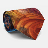 Cravate Dessin Pastel Abstrait Bio Bubbly coloré (Roulé)