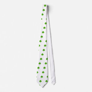 Cravate Dessin Shamrock de Saint Patrick