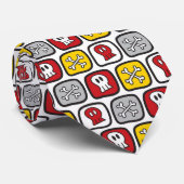 Cravate Dessin : Skuls et os Motif Halloween Party (Roulé)