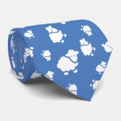 Cravate Dessin sur arrière - plan bleu (Roulé)