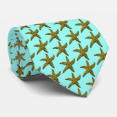 Cravate Dessin vintage Starfish (Roulé)