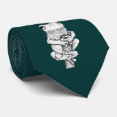 Cravate Dessins de dessin amusants de grenouilles pour les (Roulé)