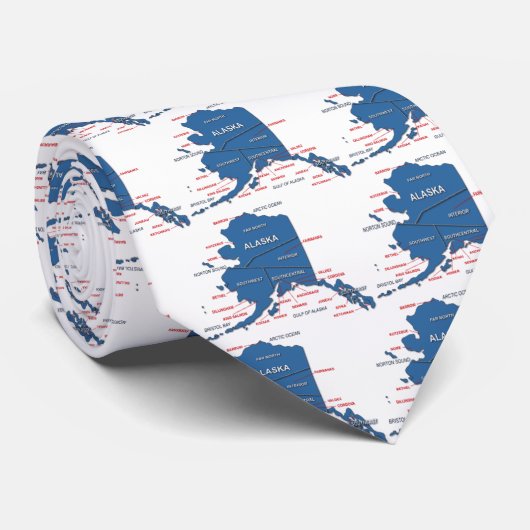 Cravate d'état de l'Alaska (Roulé)