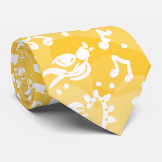 cravate d'été jaune (Roulé)