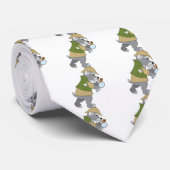 Cravate Détective de Schnauzer (Roulé)