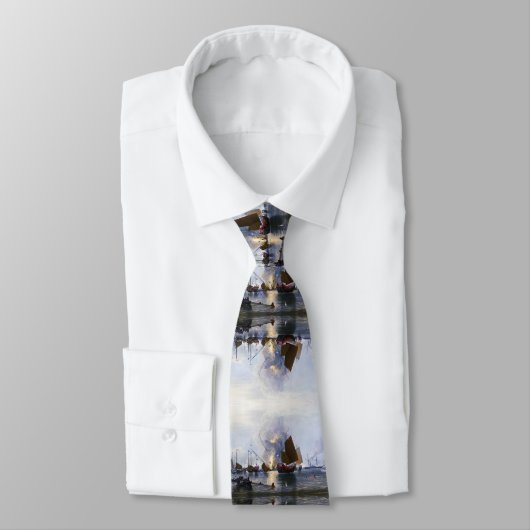 Cravate Détruire les joncs de guerre chinois 1843 (Attaché)