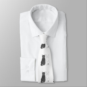 Cravate Deux chats