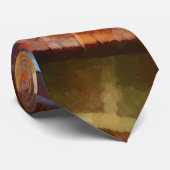 Cravate Deux poupées coloniales en cerf (Roulé)