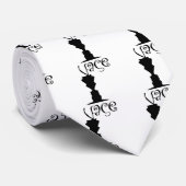 Cravate Deux visages ou illusion optique de vase (Roulé)