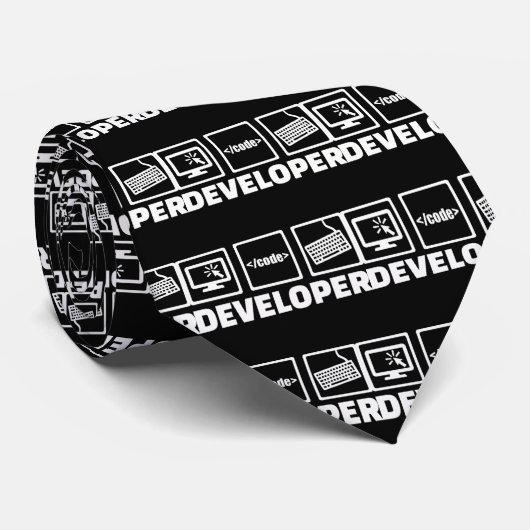 Cravate Développeur (Roulé)